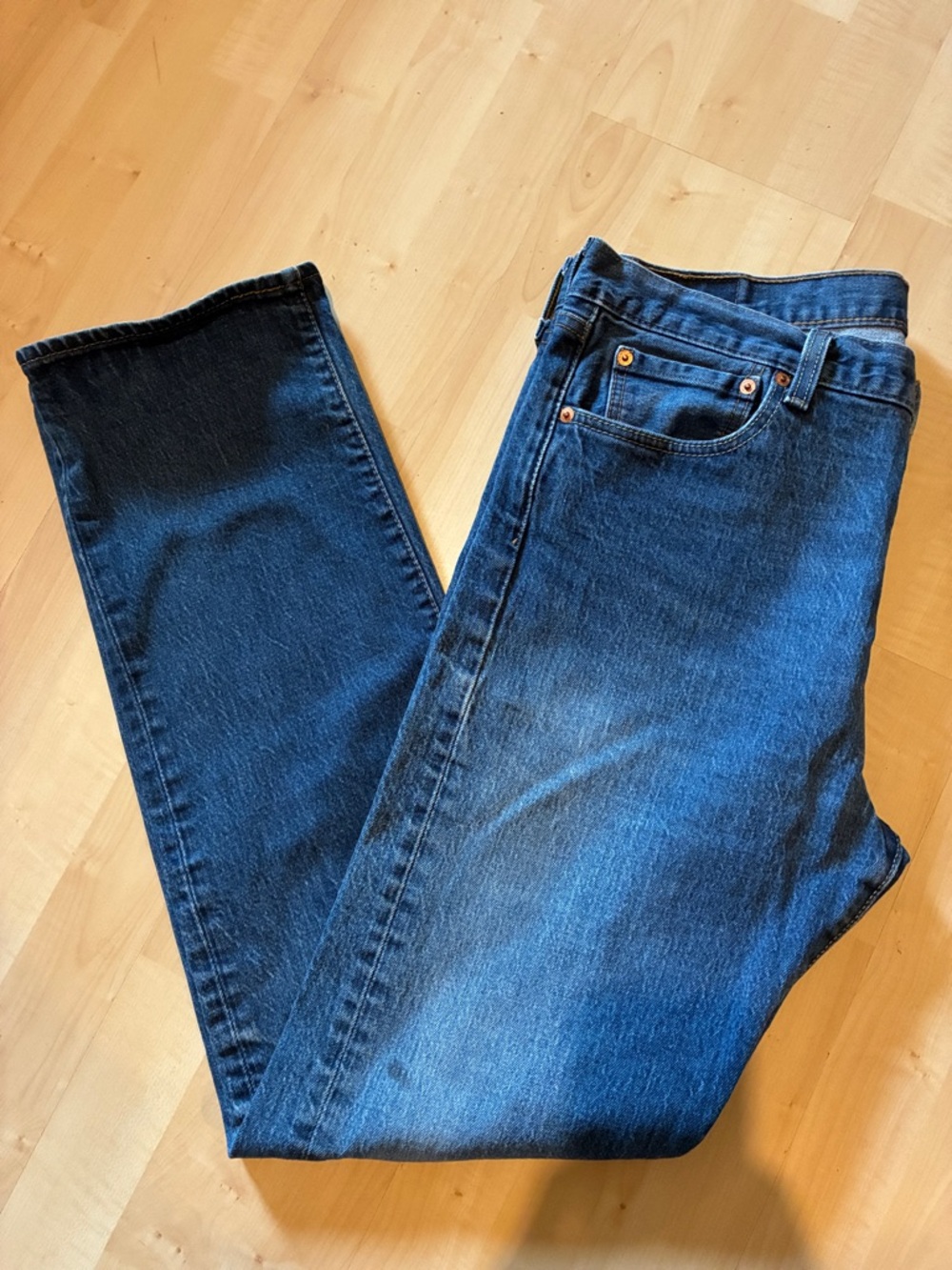 Classic Dark Blue Men's Jeans - Picture 12 of 12